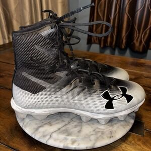 Under Armour Highlight Football Cleats Men Sz 10.5 Black UA 3000177-002 Athletic